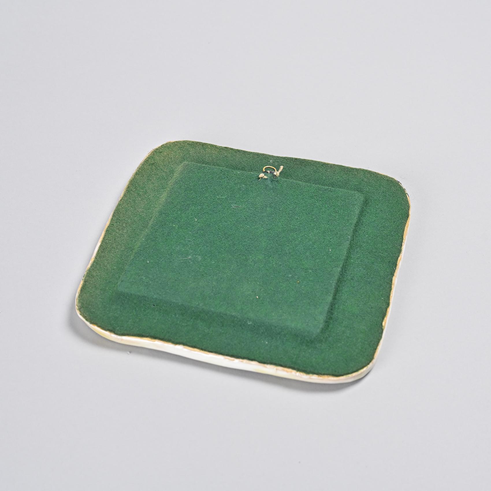 Ceramic mirror, Les Quatre Potiers, France circa 1965
