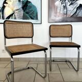 Pair of chairs Cesca B32 by Marcel Breuer