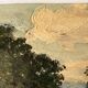Oil painting of a countryside landscape circa 1920, rural scene signed.