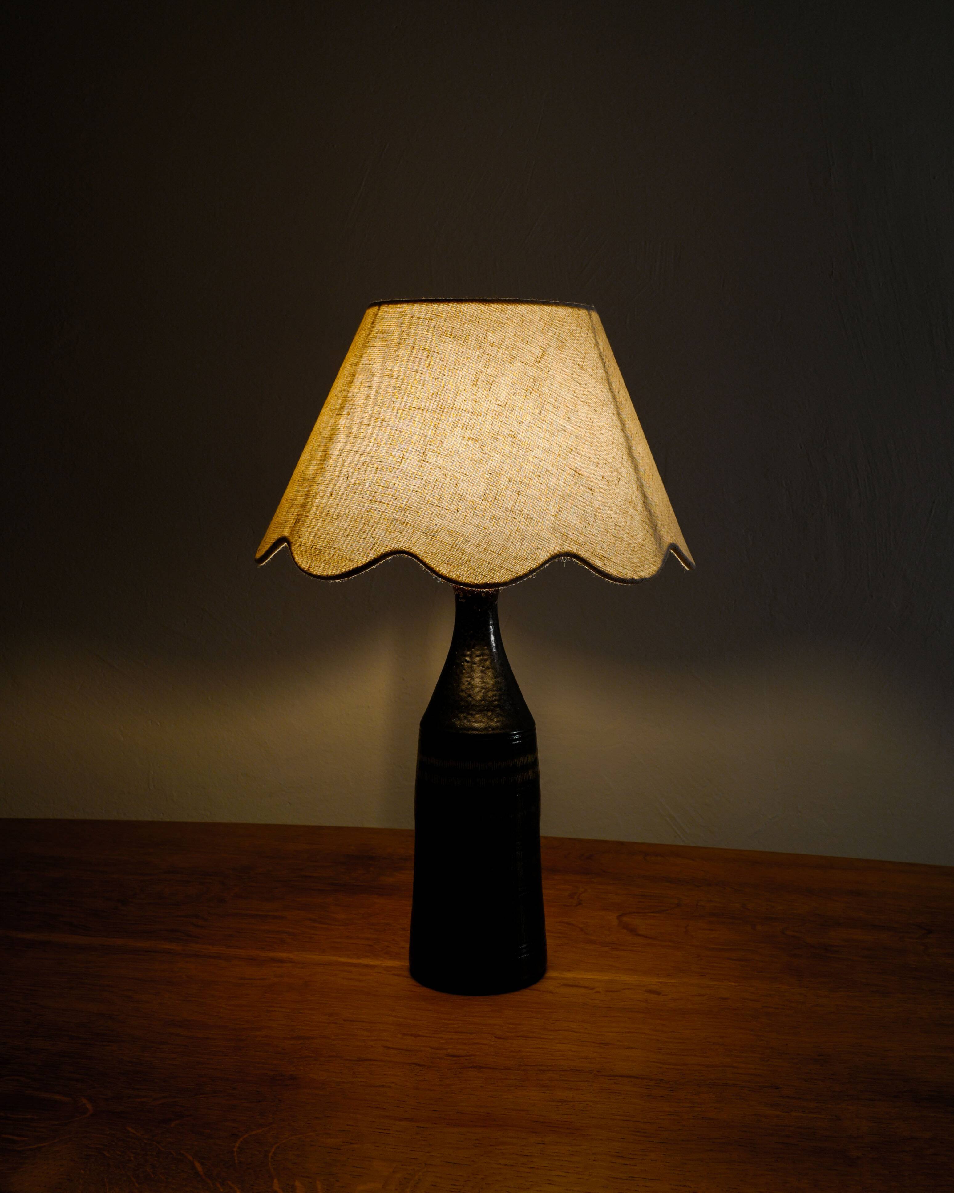 Vintage Swedish Ceramic Bottle Lamp by Arthur Andersson, 1940s