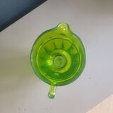 Vintage green molded glass pitcher