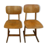 2 chaises d'école anciennes Casala