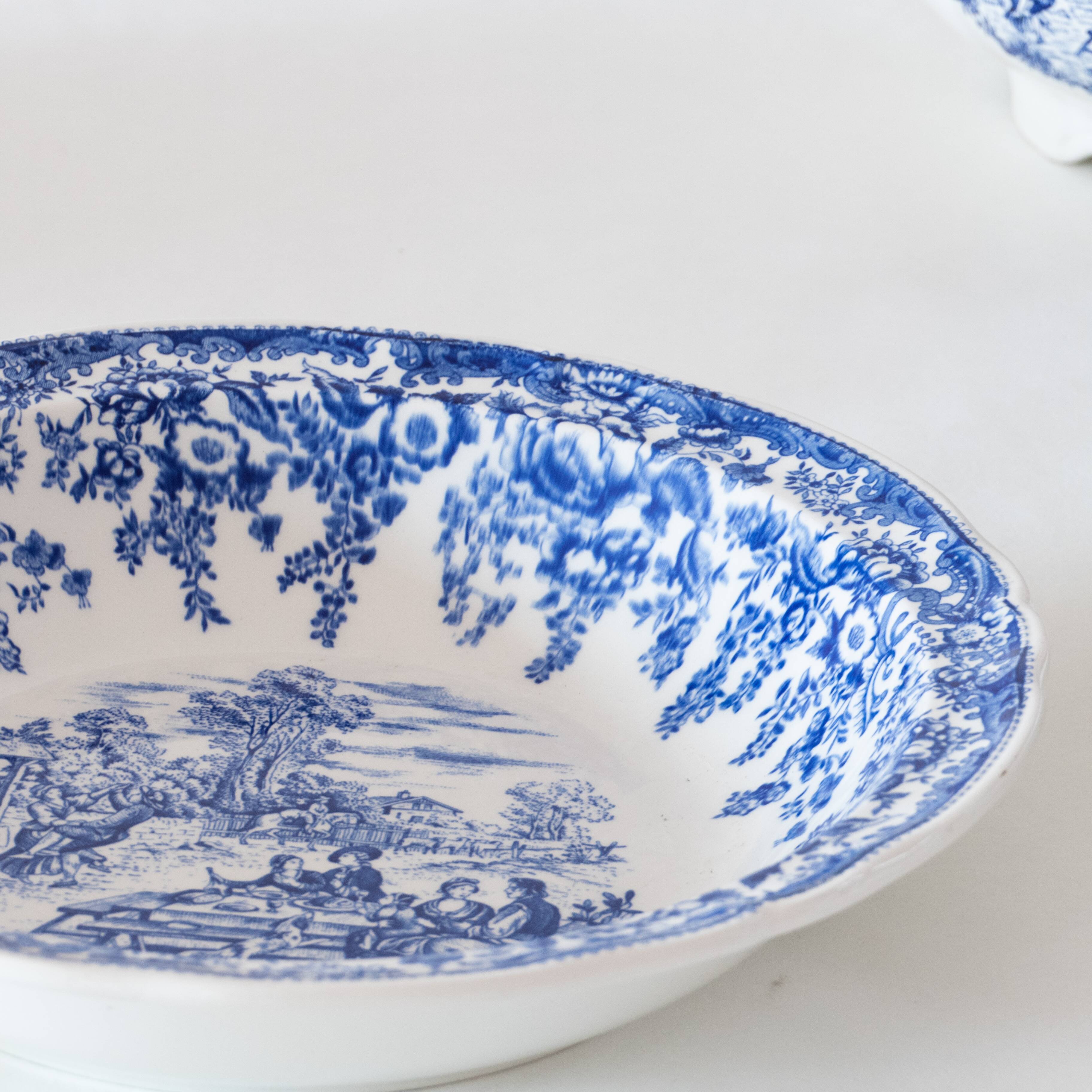 Old hollow dish, salad bowl KG Lunéville