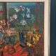 Original Swedish Oil on Canvas 'Still Life with Flowers' by Eric With