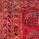 Ancient carpet turkmen ersari afghan 137x203 cm