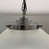 Suspension globe glass art deco cocoon shape skyscraper