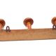 Turned wooden coat rack, 30s