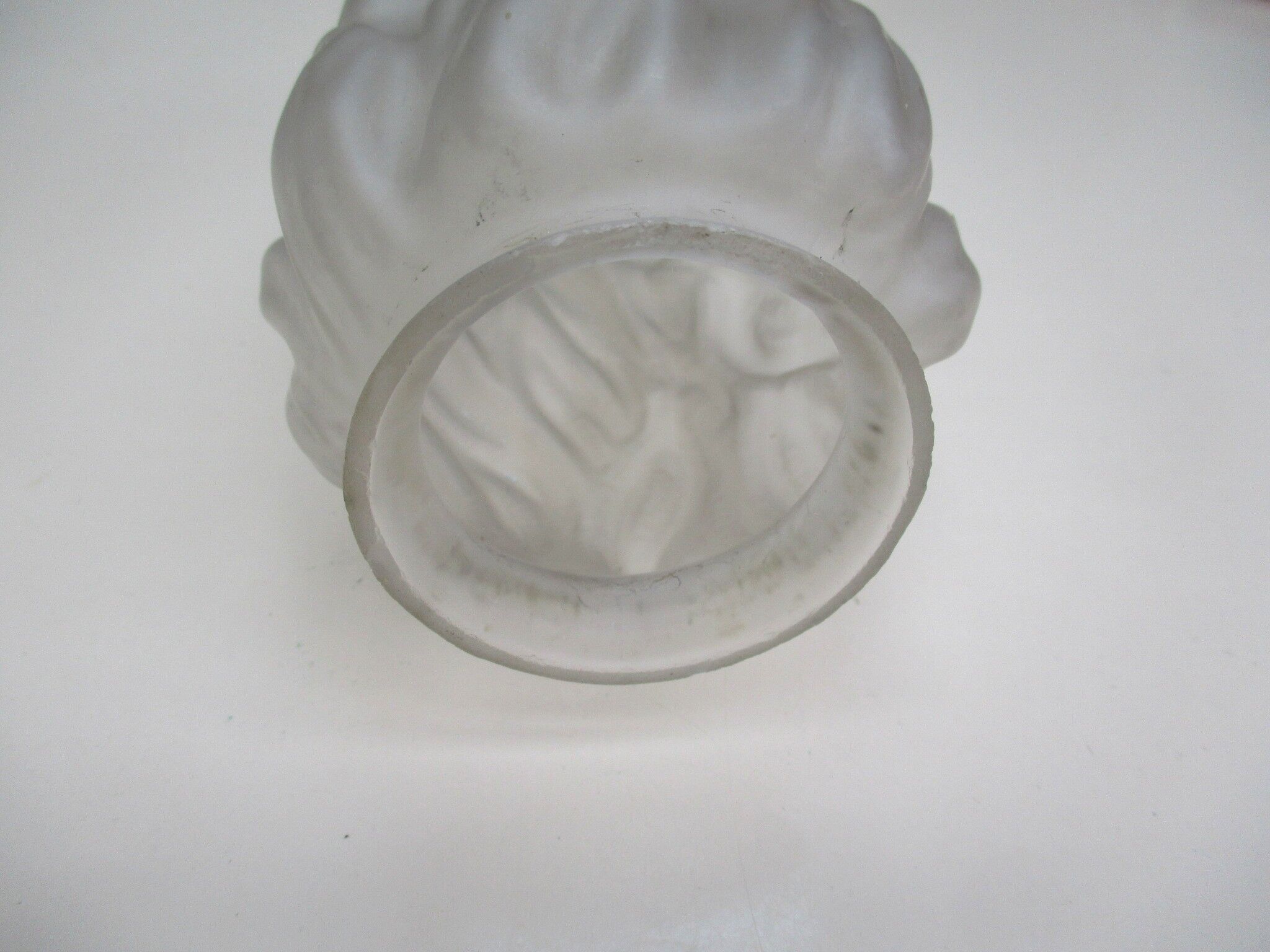 Frosted glass flame lampshade