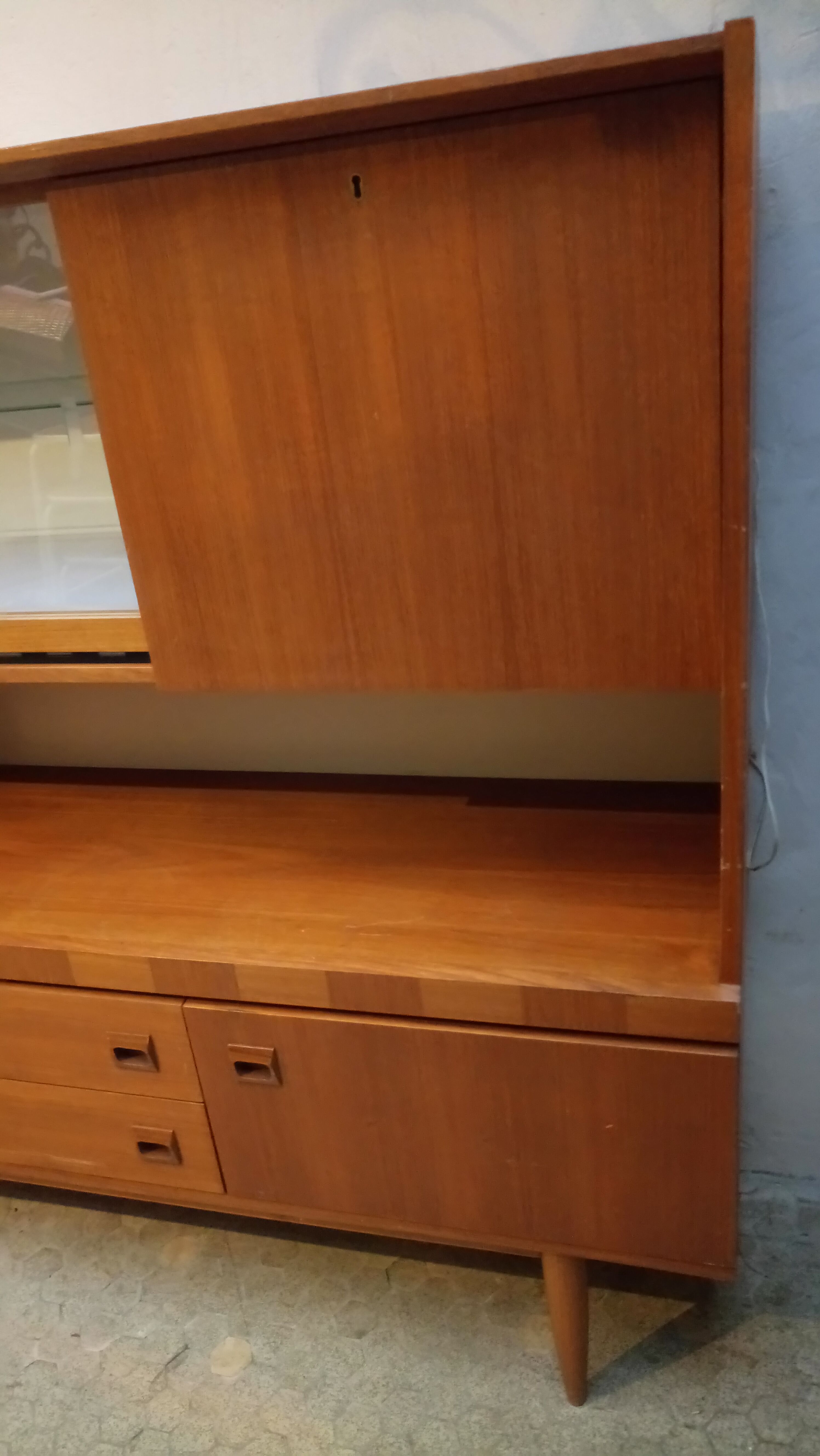 Enfilade sideboard Scandinavian teak of the 1960s