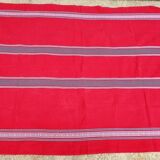Vintage vermilion Basque tablecloth 180X130