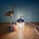 Vintage glass globe portable lamp or table lamp