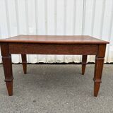 Art Deco table sculpted in solid wood