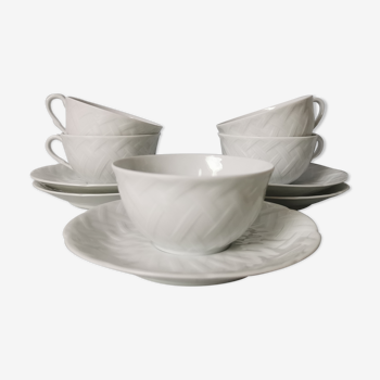 Tasses et soucoupes Bernardaud Limoges