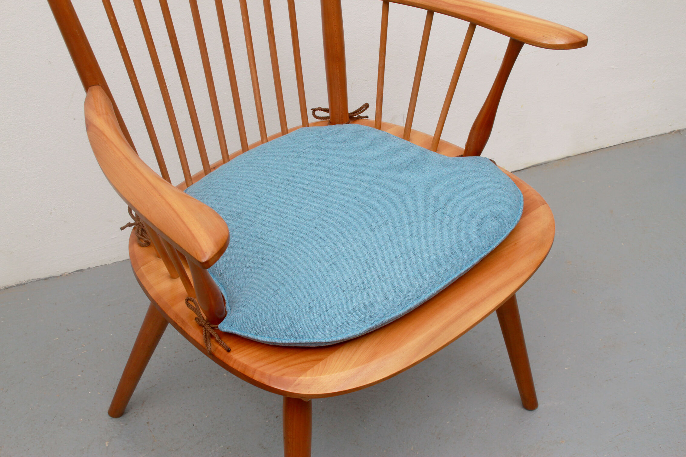 1950s armchair cherrywood, Albert Haberer