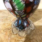 Murano millefiori glass vase