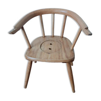 Fauteuil enfant en bois vintage