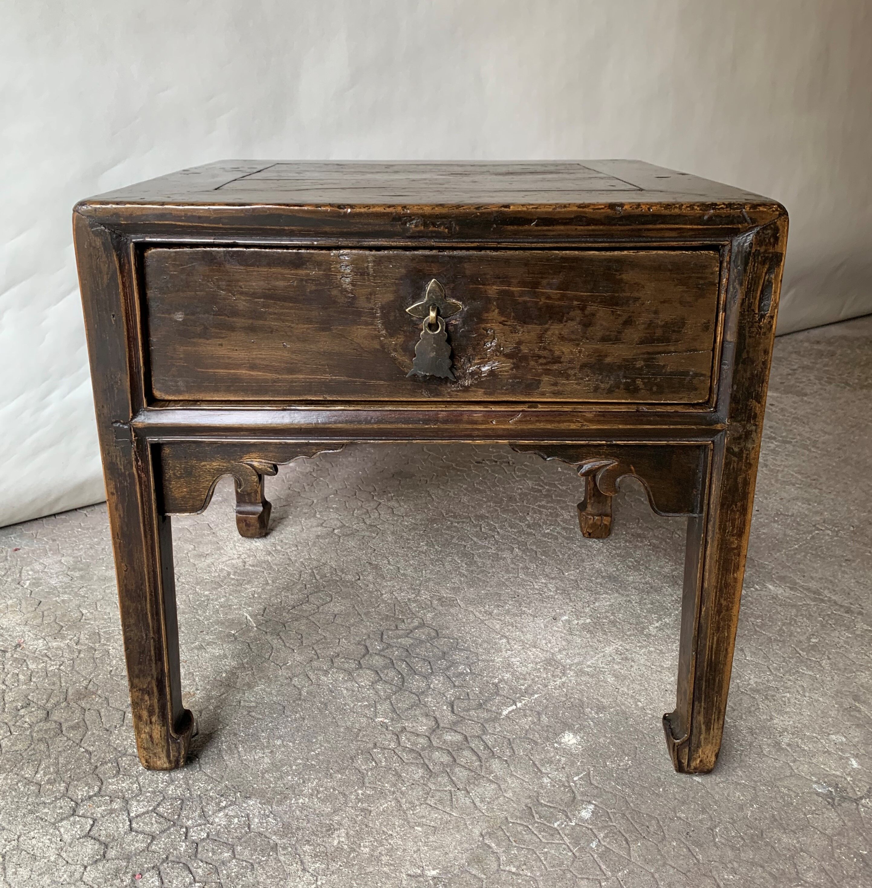 Pair of Chinese bedside tables