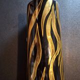 Lacquered wooden vase