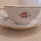 Breakfast set in white porcelain with floral decoration, 1930s.