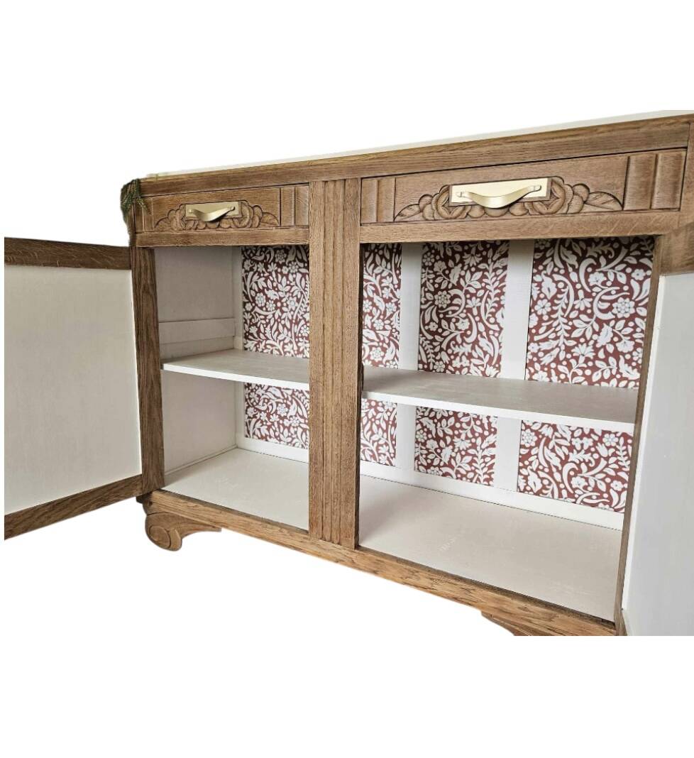 Parisian Art Deco oak sideboard