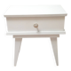 Vintage bedside table with tapered legs