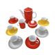 Coffee service for 6 people, milo designed by a. sadulski, karolina table porcelain plant, poland, 1