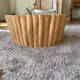 Table basse en rondins de bois