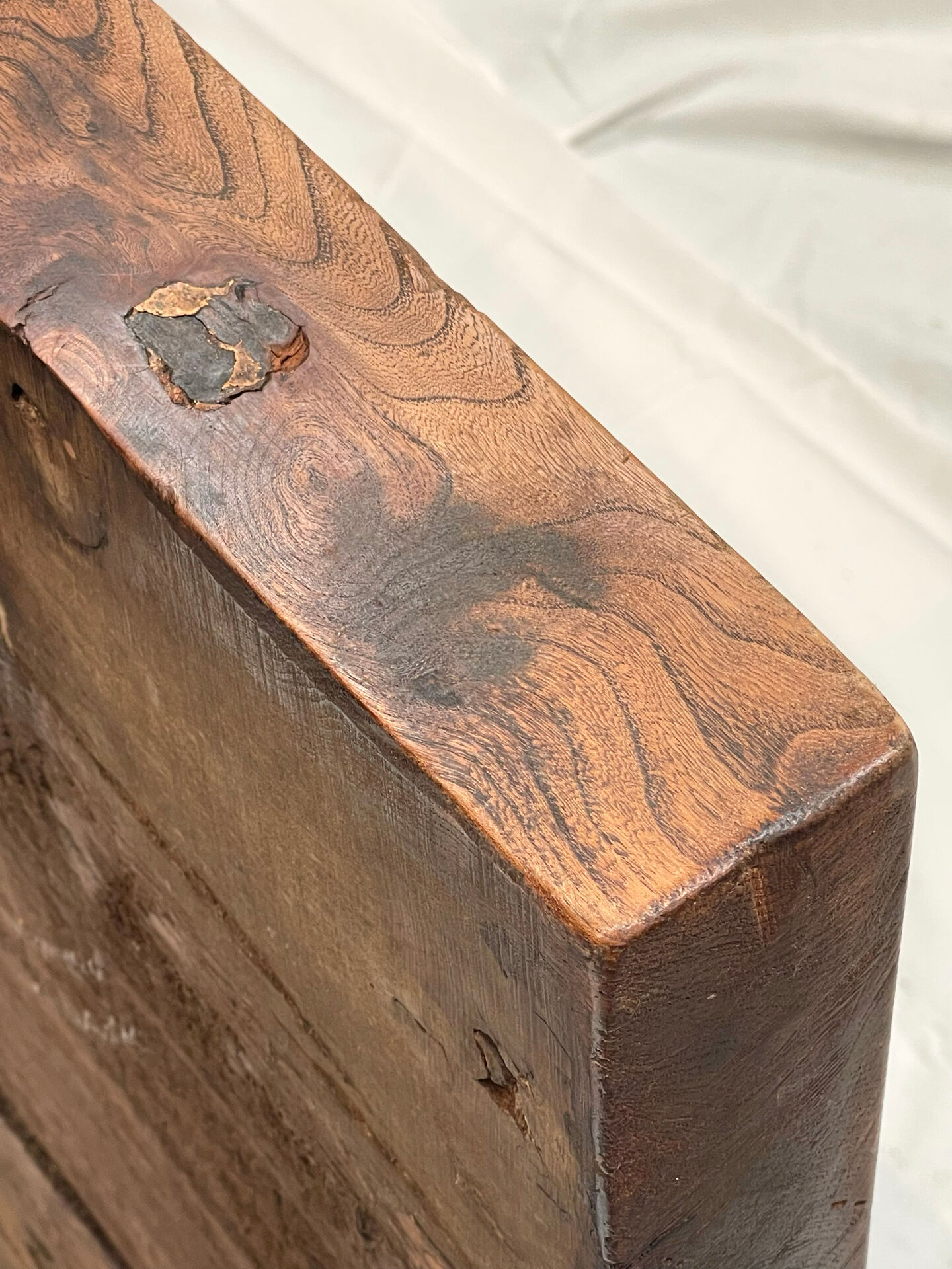 Solid elm farmhouse table