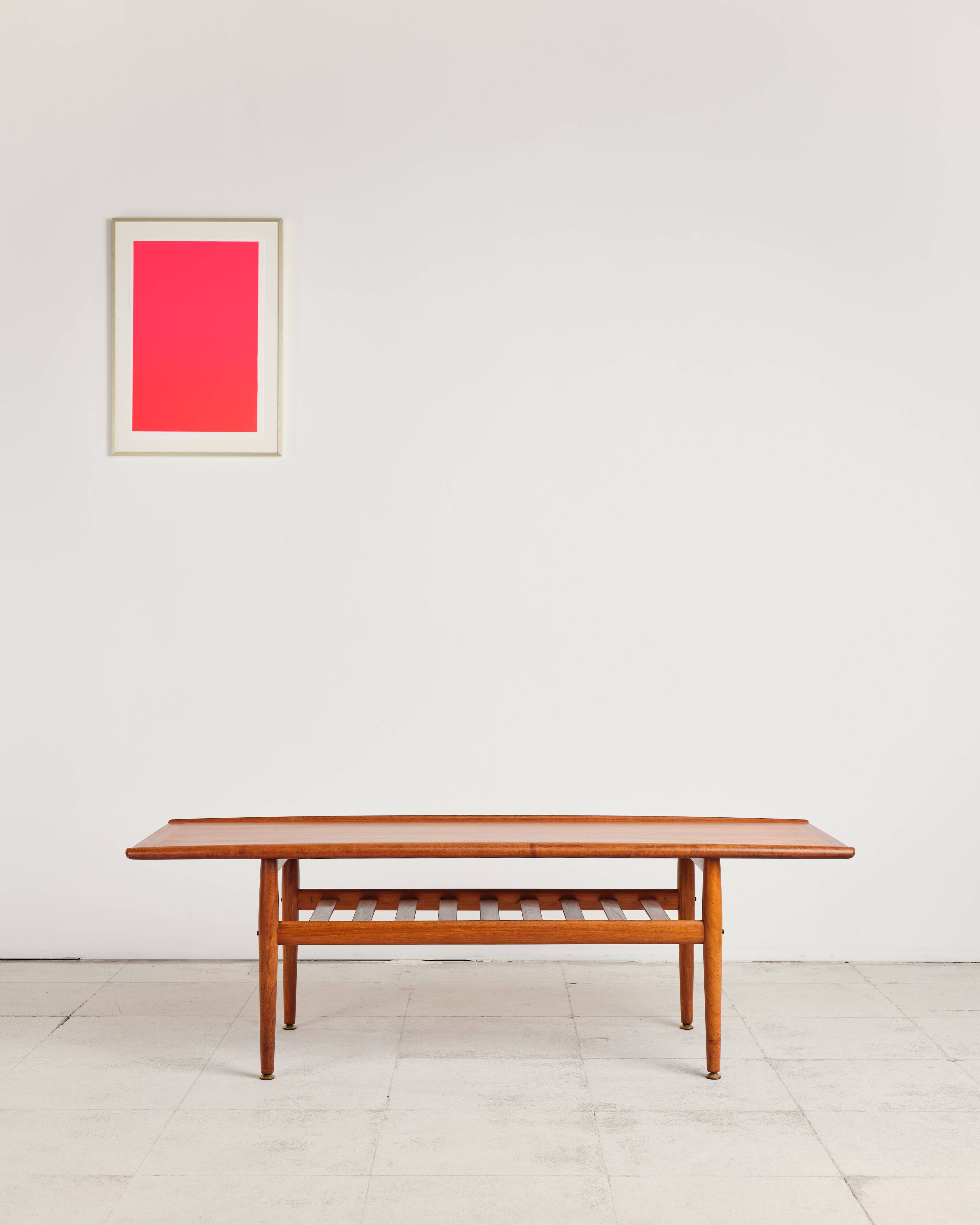 Large coffee table by Grete Jalk, Mid-Century Danish design.