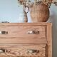 Antique pine chest of drawers, 3 drawers, raw wood