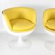 Paire de fauteuils Space age
