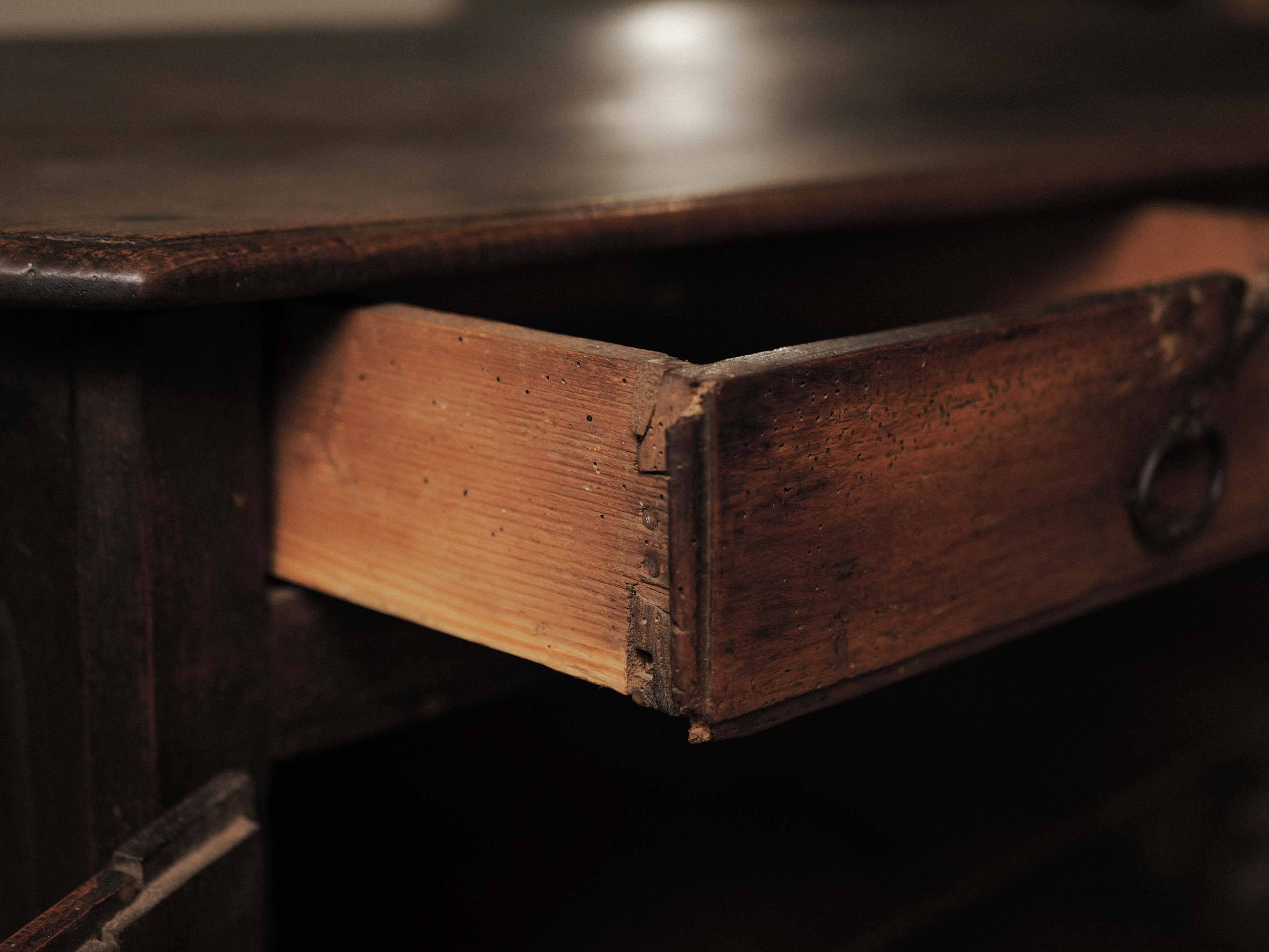 Country buffet in solid wood, Auvergne, 19th century