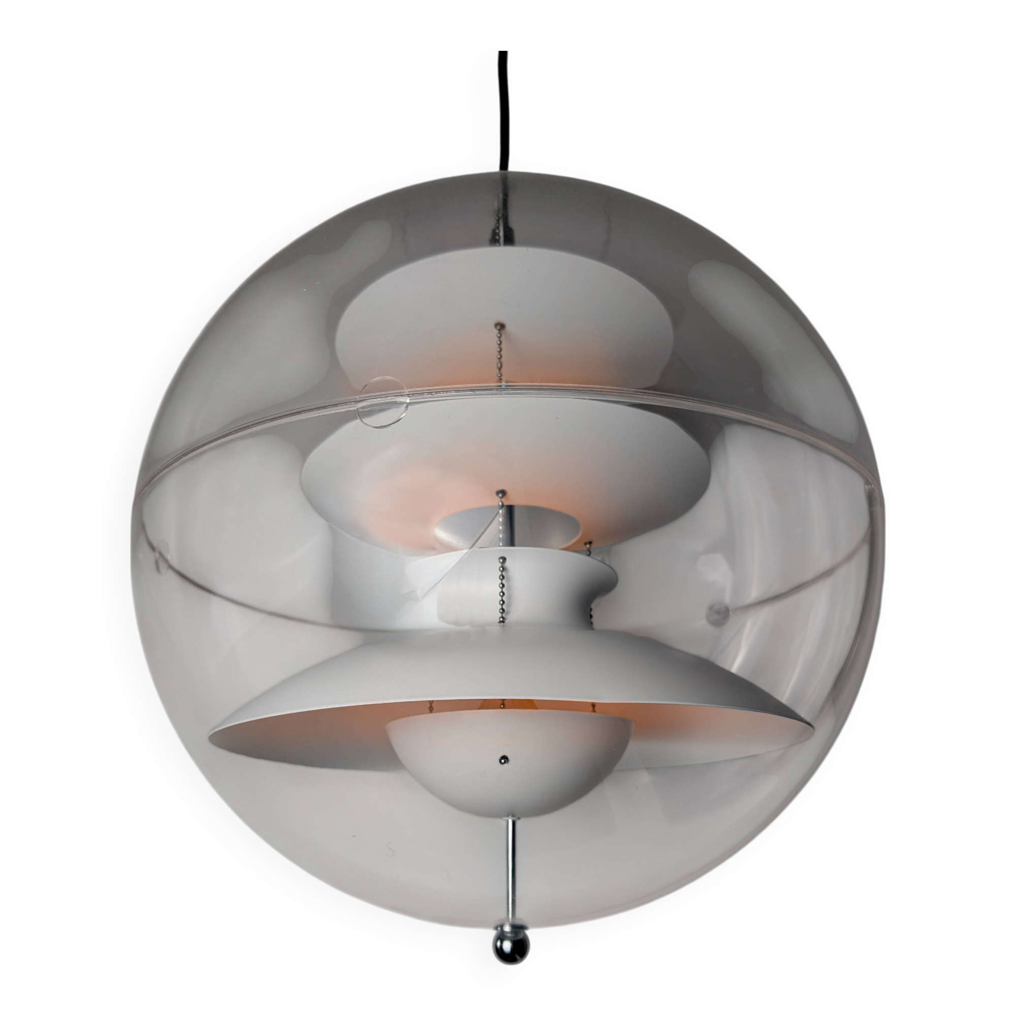 Panto White Lamp by Verner Panton