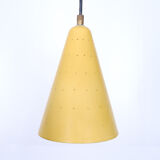 Aluminum yellow chandelier 1960s
