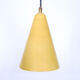 Aluminum yellow chandelier 1960s
