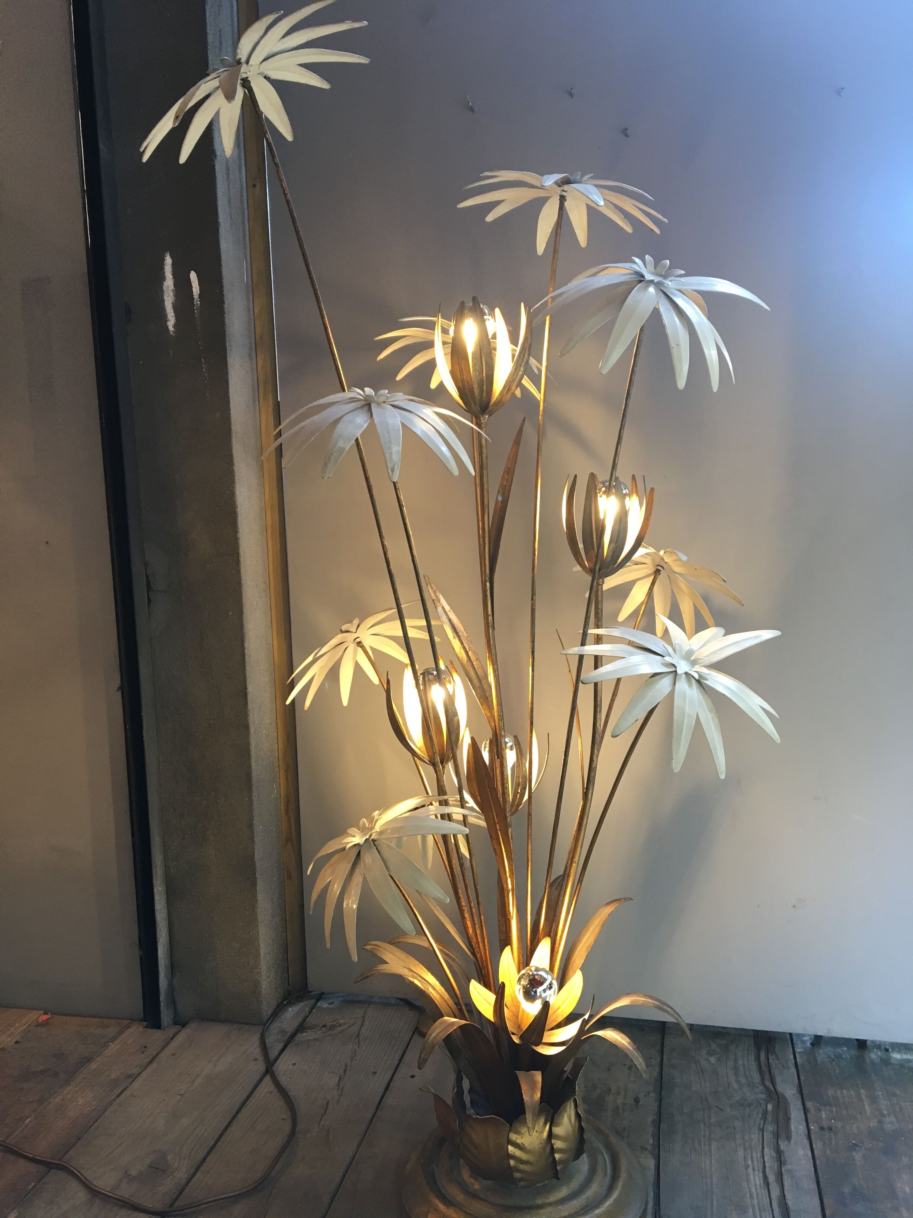 Lampadaire floral Hans Kögl, 1970