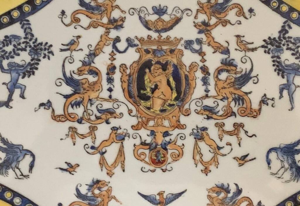 Openwork porcelain dish by Nelson for Adèle Carey