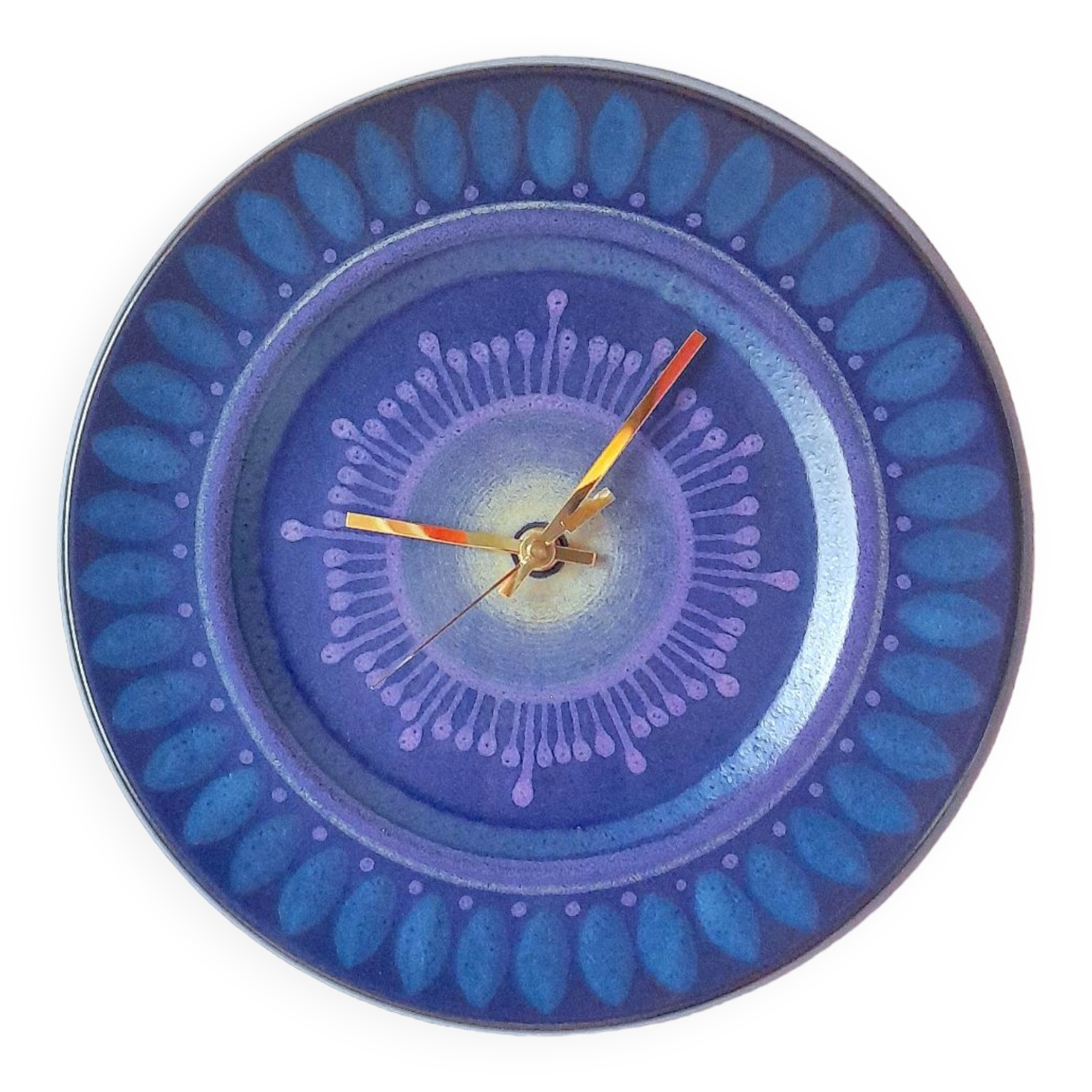 70s ceramic wall clock