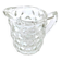 Milk jug / Cream Transparent glass with diamond point