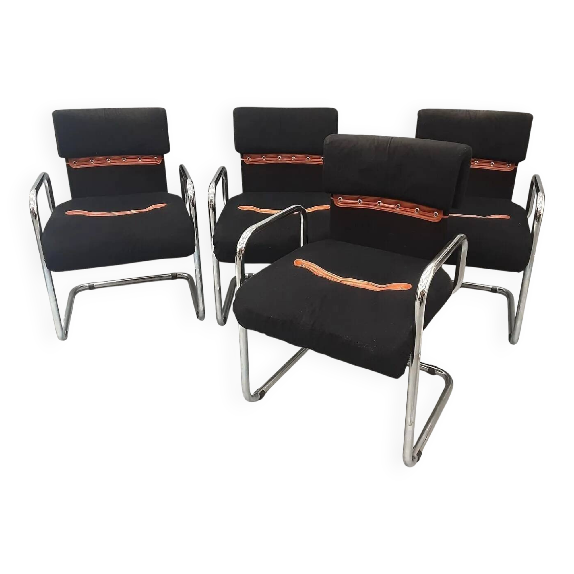 Chaises/fauteuils Guido Faleschini pour Hermes, 1970