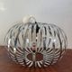 Arditi Italy saucer pendant light from the 80s with metal strips