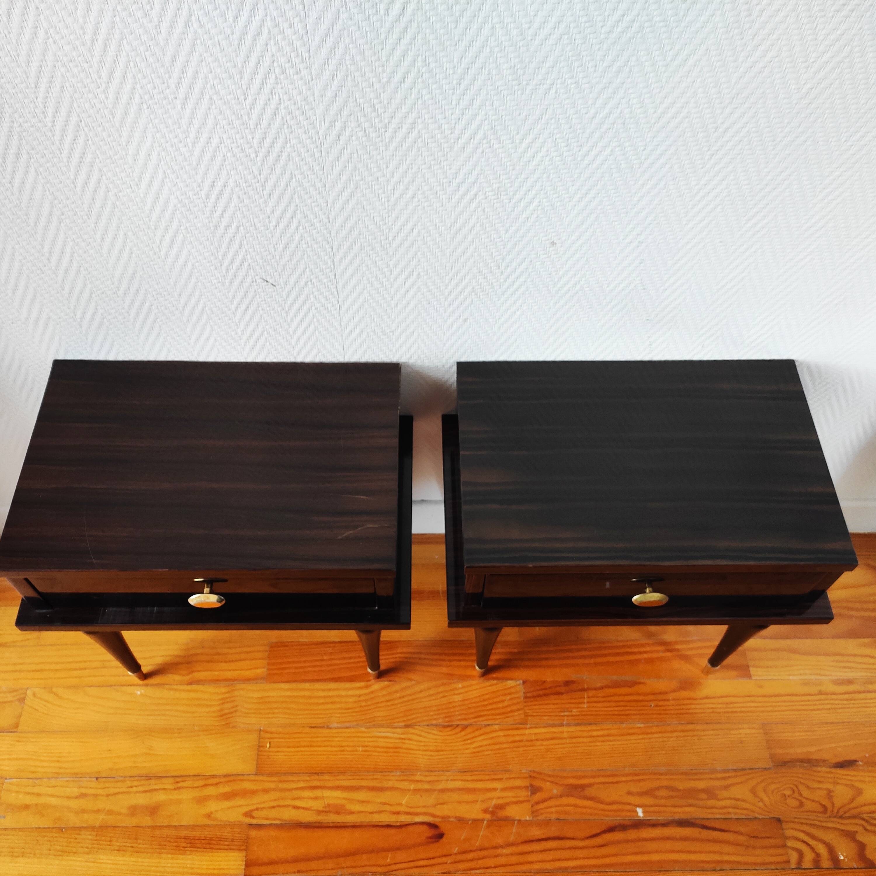 Pair of vintage bedside tables 1960