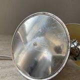 Vintage Franco Italy lamp with silver and gold metal flowers