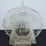 Old metal and wood bird cage