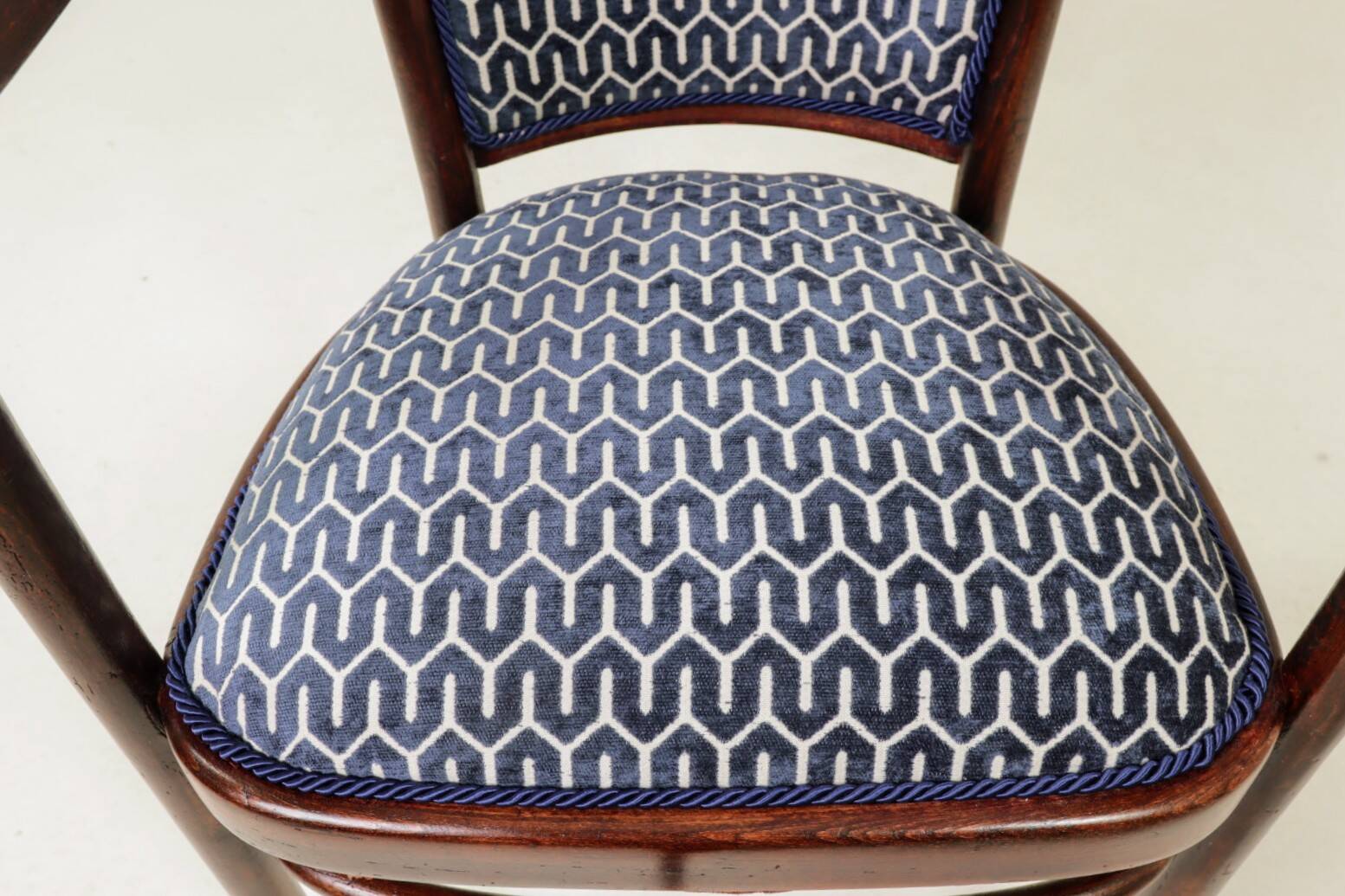 Art deco set two armchair by Thonet, 1910s full refurbished