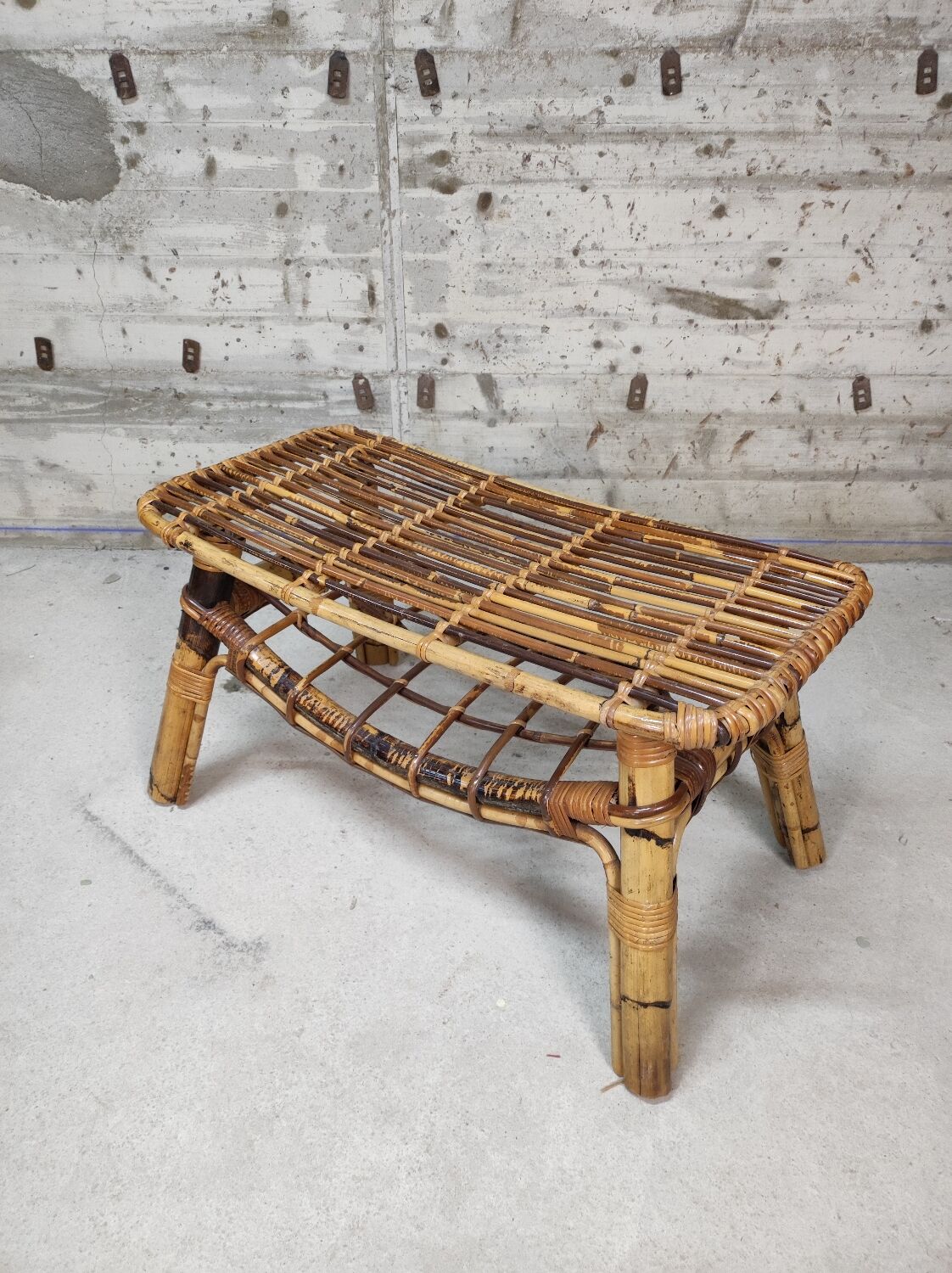 Rattan coffee table