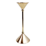 Scandinavian brass candle holder