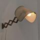 Pair of adjustable scissor wall lamps Mid Century Modern by Alfred Müller for AMBA