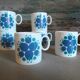 Thomas Rosenthal Germany porcelain Tulips coffee set in greens and blues