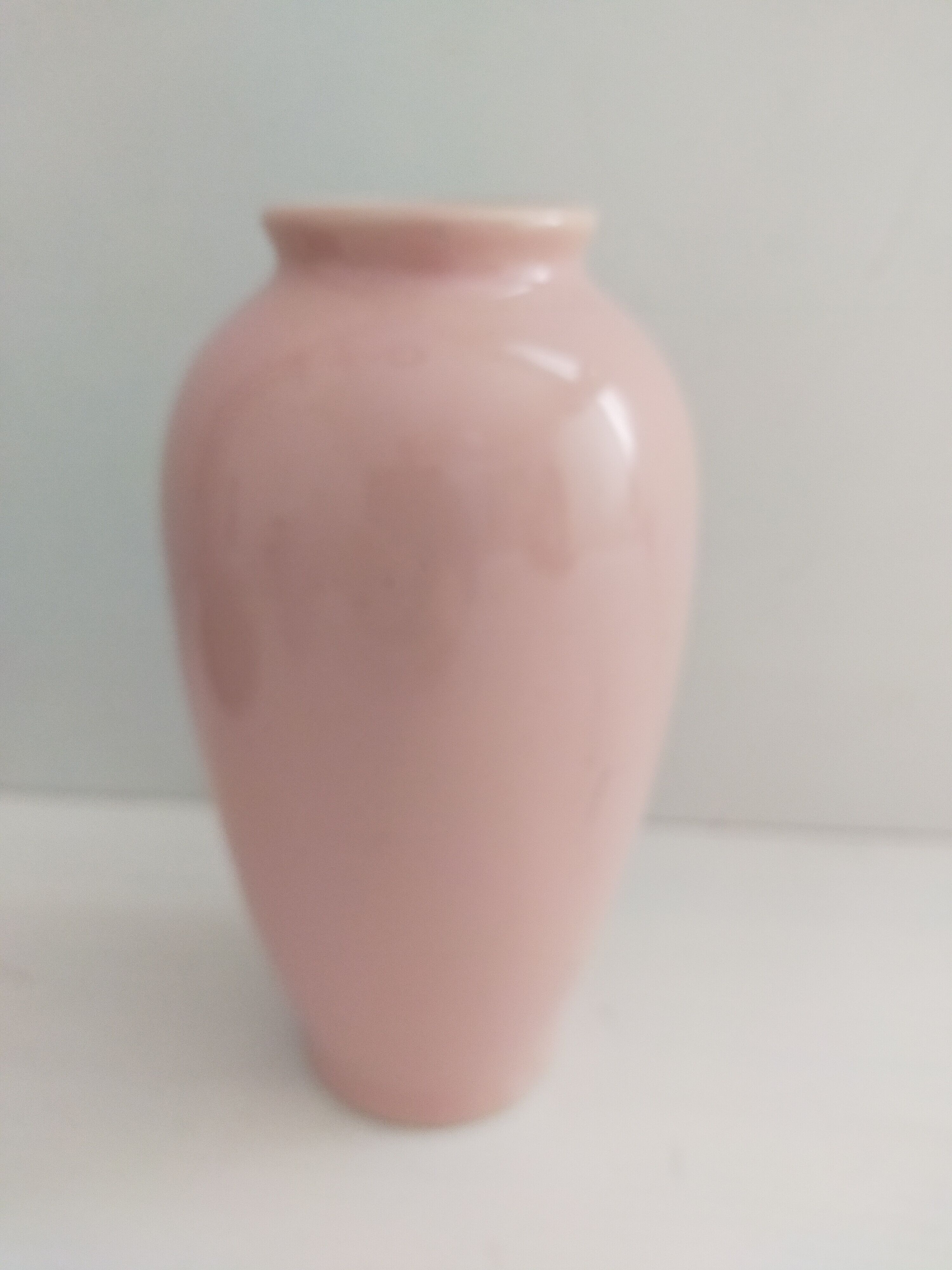 Small pastel pink vase